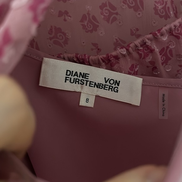 DVF Marci wrap-effect floral-print fil coupé georgette blouse - Picture 7 of 13